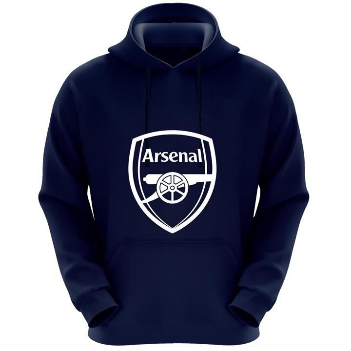 هودی مردانه طرح آرسنال کد R04  رنگ سرمه ای